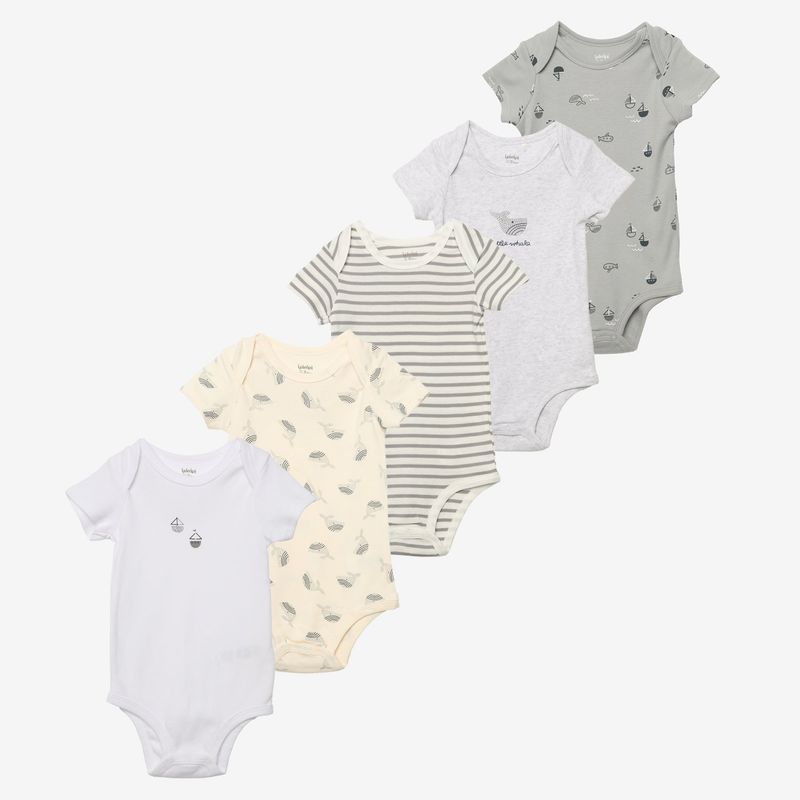 YAMP - Body Bebé Niño Pack X5 Algodón Yamp