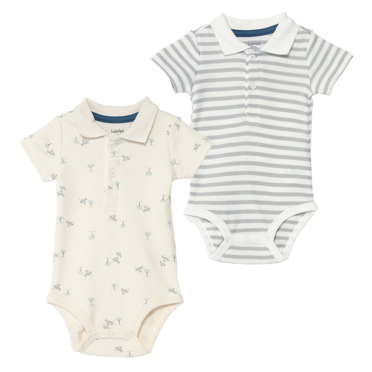 YAMP - Body Bebé Niño Pack X2 Algodón Yamp