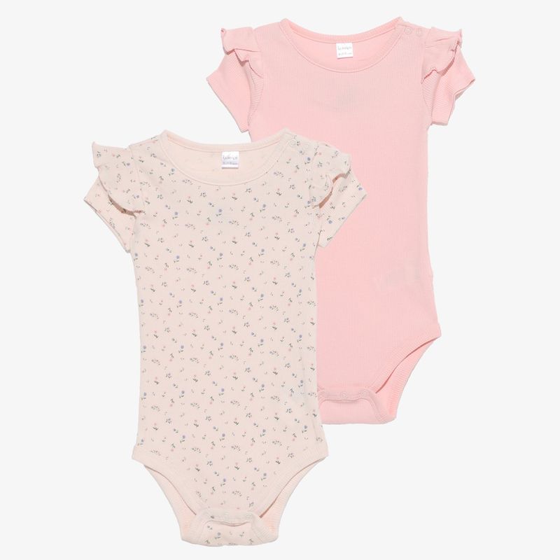 YAMP - Body Bebé Niña Pack X2 Algodón Yamp