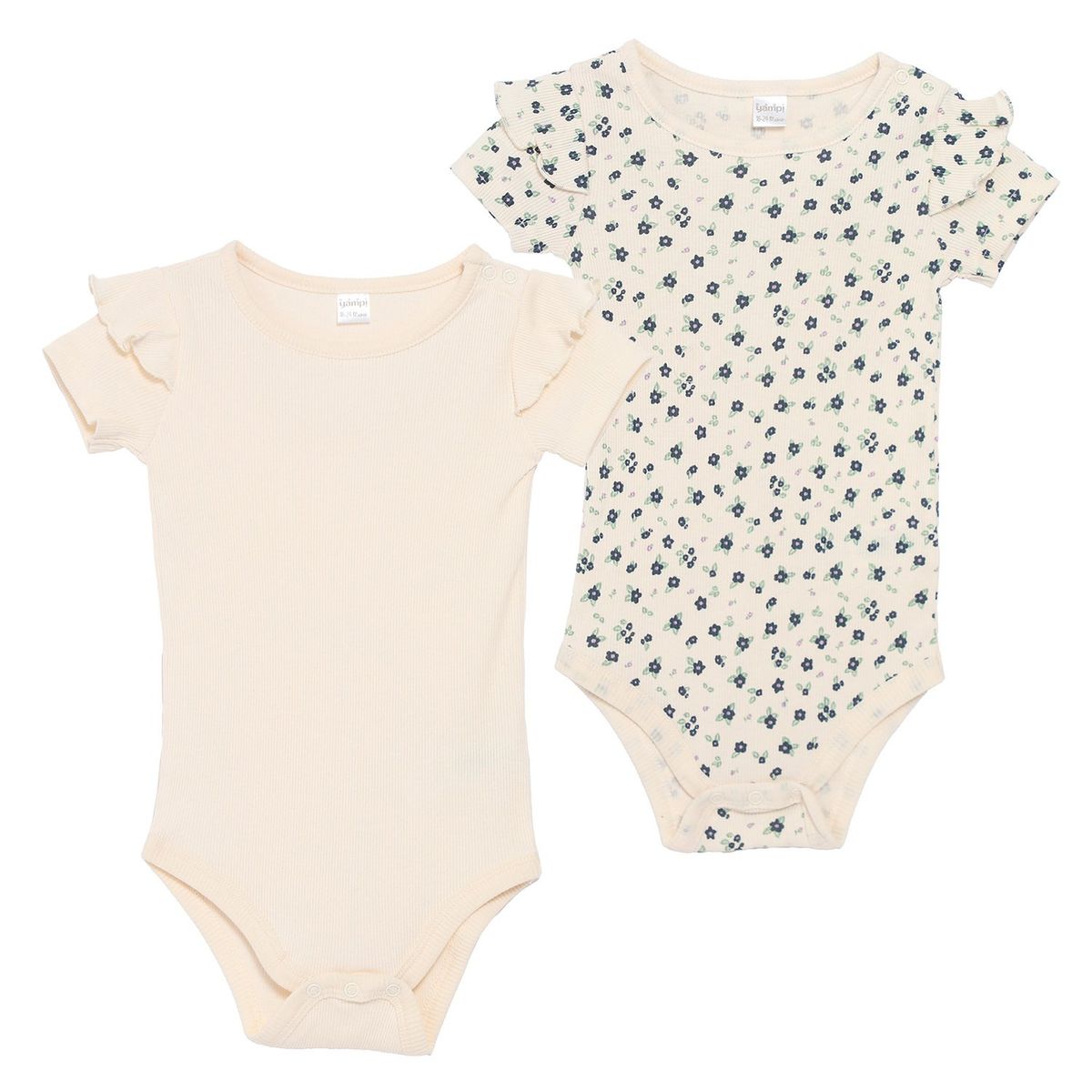 YAMP - Body Bebé Niña Pack X2 Algodón Yamp