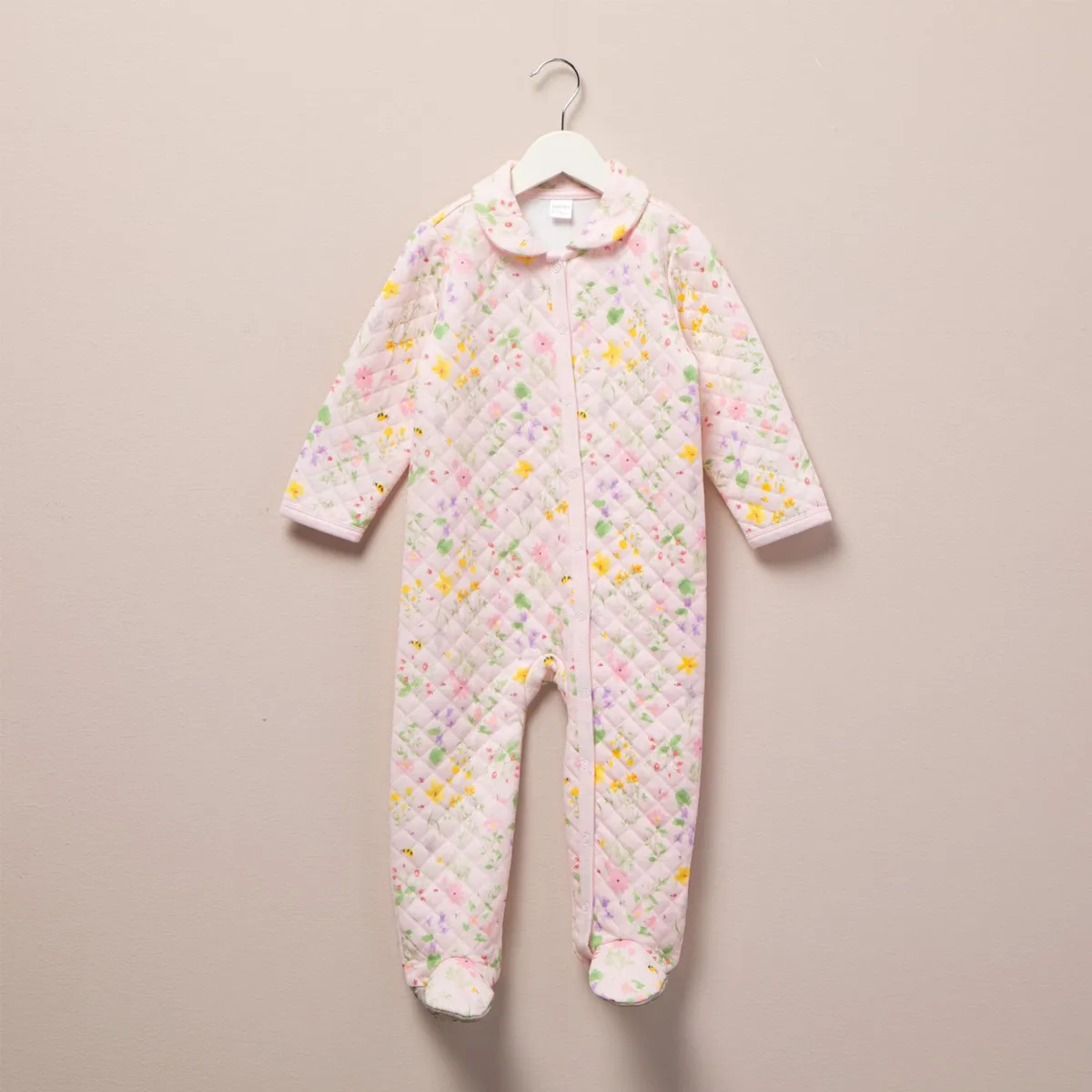 YAMP - Enterizo Yamp Casual Algodón Manga Larga Bebé Niña Flores