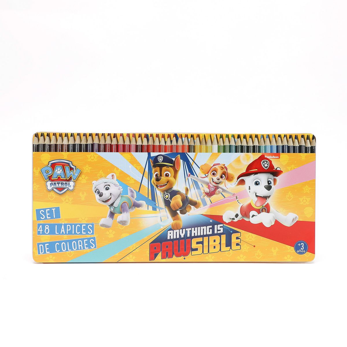 PAW PATROL - Set 48 Lápices De Colores Paw Patrol