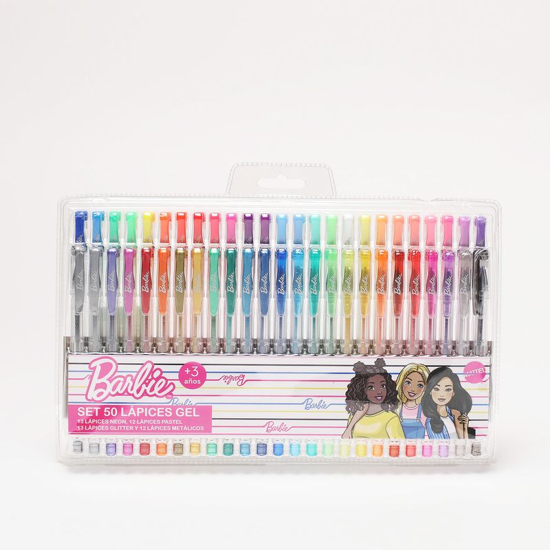 BARBIE - 50 Lapiceros De Gel Barbie