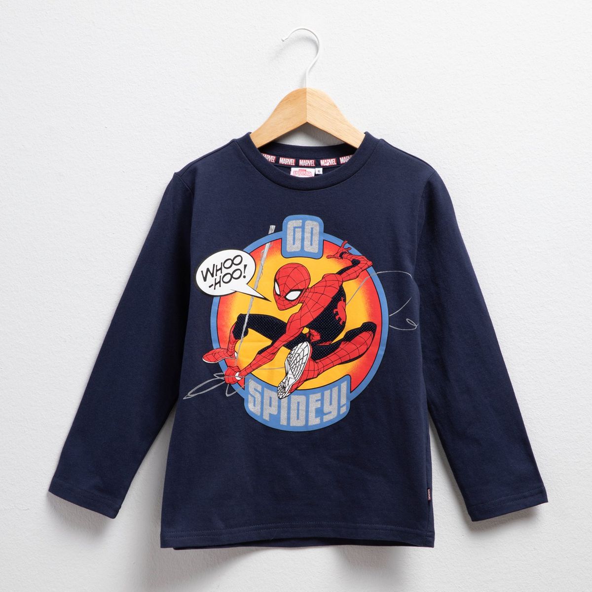 SPIDERMAN - Polo Niño Manga Larga Algodón Spiderman