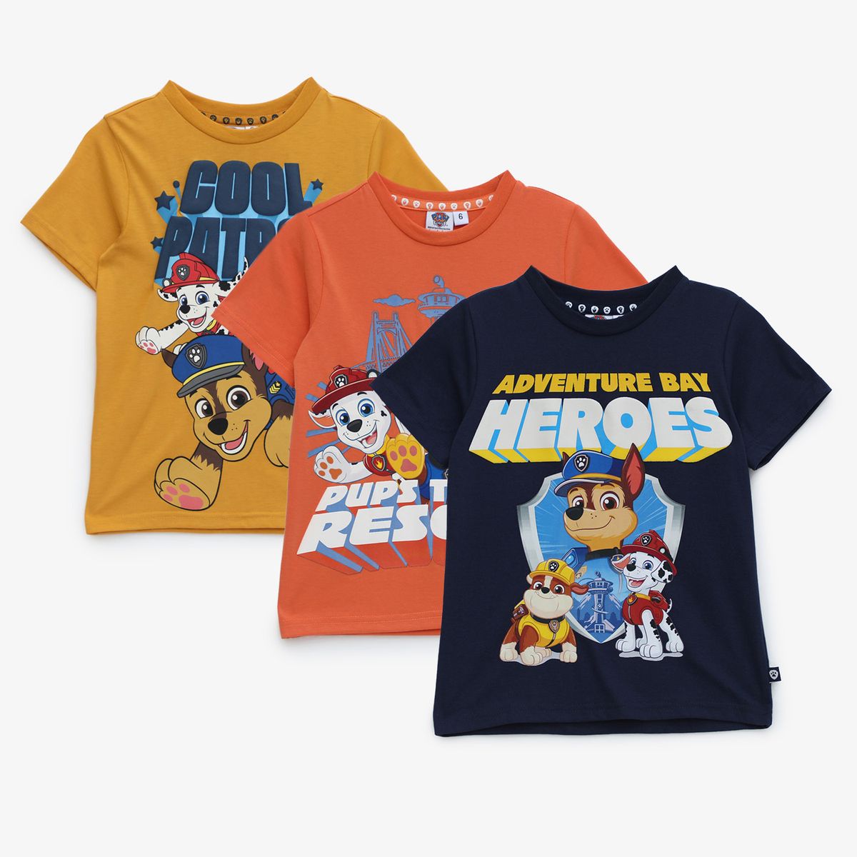 PAW PATROL - Polo Niño Pack X3 Algodón Paw Patrol