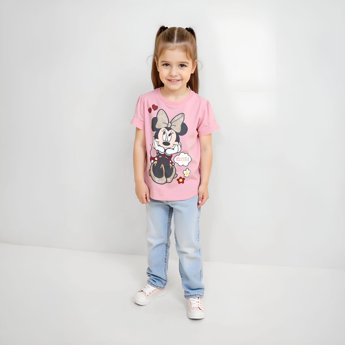 MINNIE - Polo Niña Pack X3 Algodón Minnie