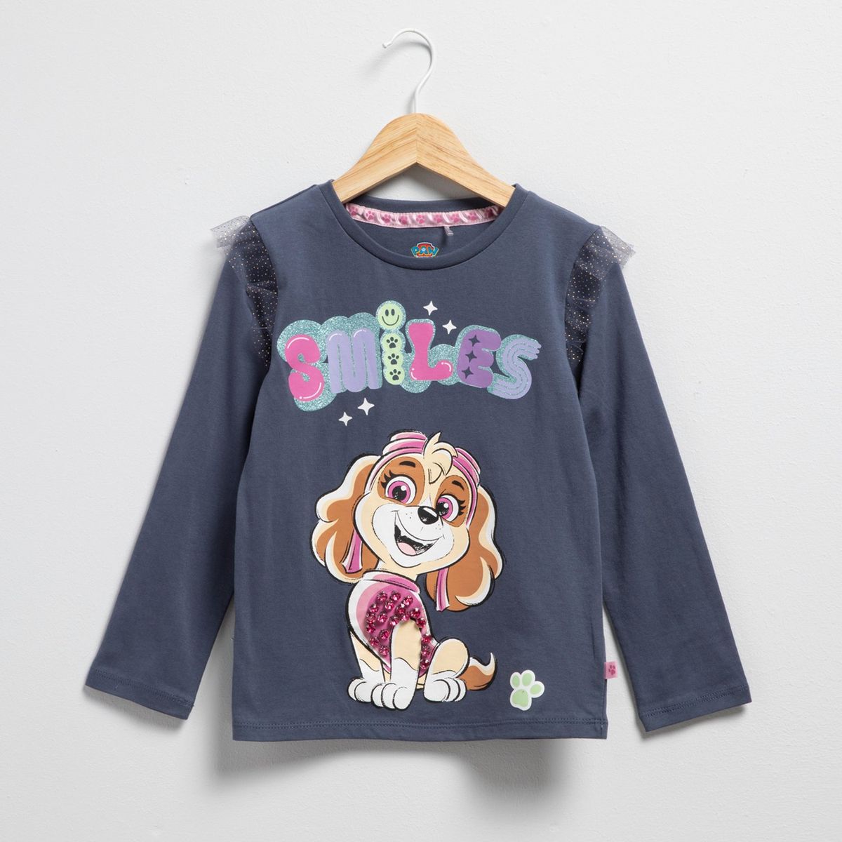 PAW PATROL - Polo Niña Manga Larga Algodón Paw Patrol