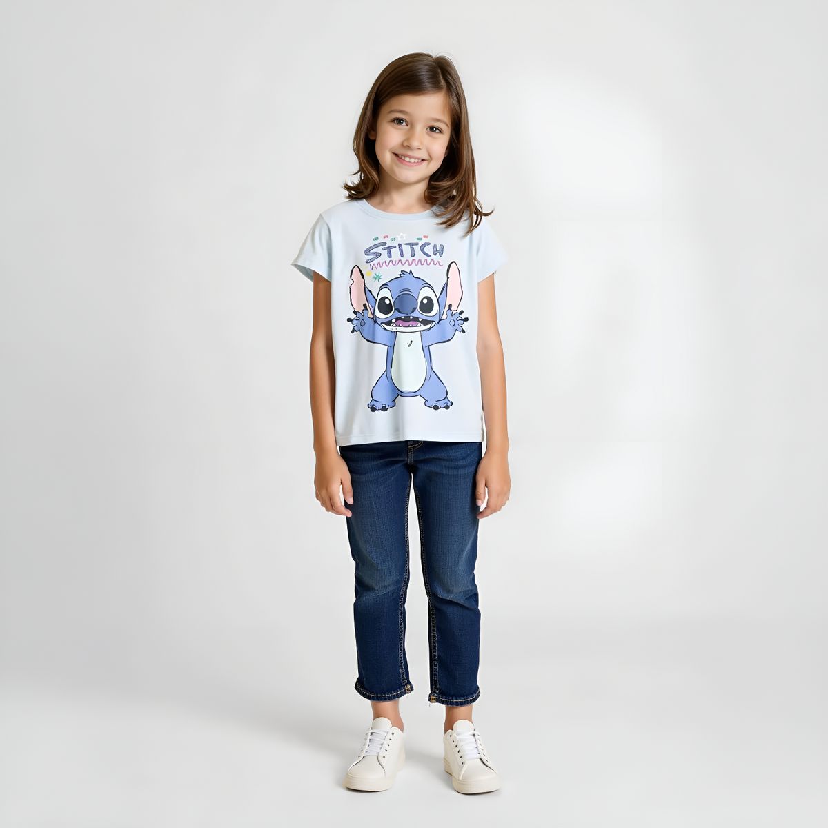 DISNEY - Polo Niña Pack X3 Algodón Lilo Y Stitch