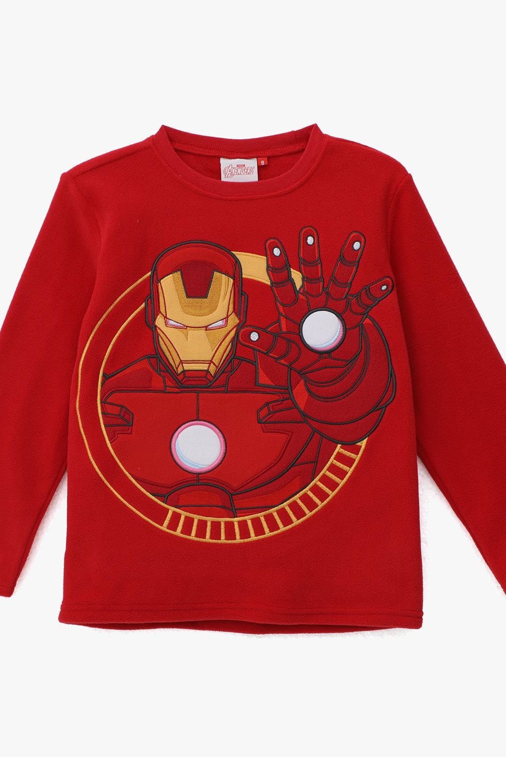 Pijama Cómodo Niños Mono Polar Marvel Avengers Para Niños - Una Pieza, Cremallera Frontal, Tallas 3-10 Años Pijama Superhéroes Marvel
