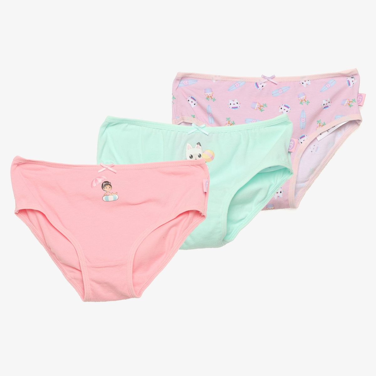 LA CASA DE GABBY - Calzones Niña Pack X3 Algodón Gabbys Dollhouse