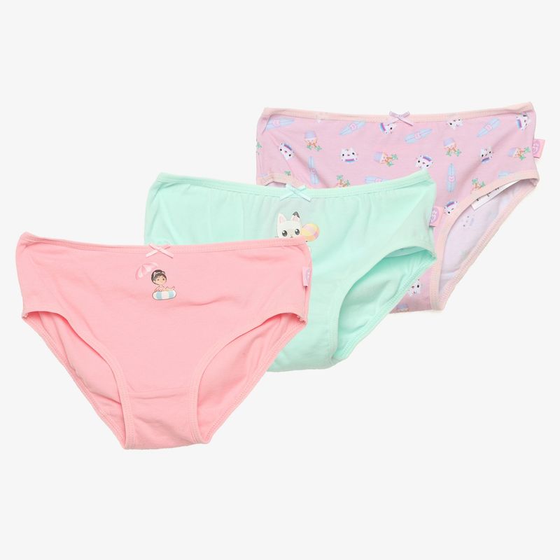 LA CASA DE GABBY - Calzones Niña Pack X3 Algodón Gabbys Dollhouse