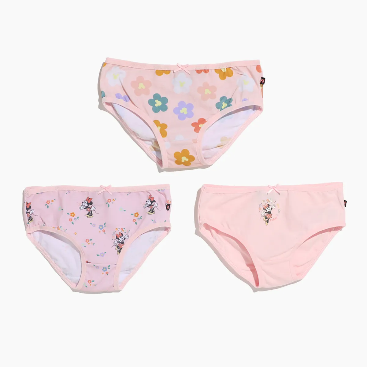 MINNIE - Calzones Niña Pack X3 Algodón Minnie
