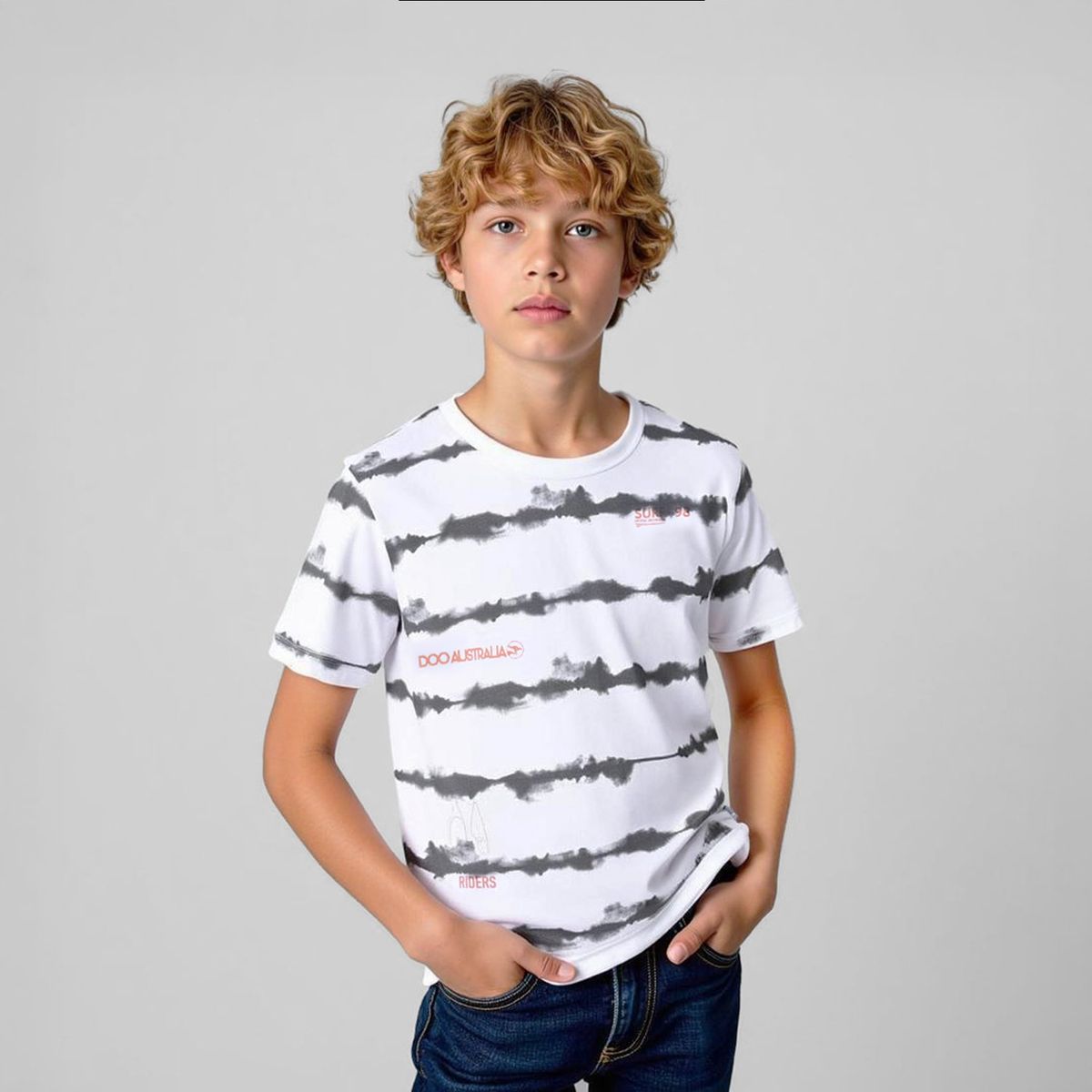 DOO AUSTRALIA - Polo Doo Australia Algodón Rayas Niño Manga Corta Casual