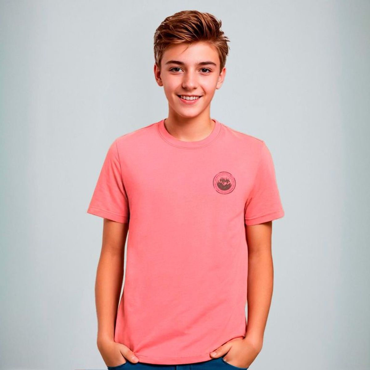 FEDERATION - Polo Federation Algodón Estampada Niño Manga Corta Casual