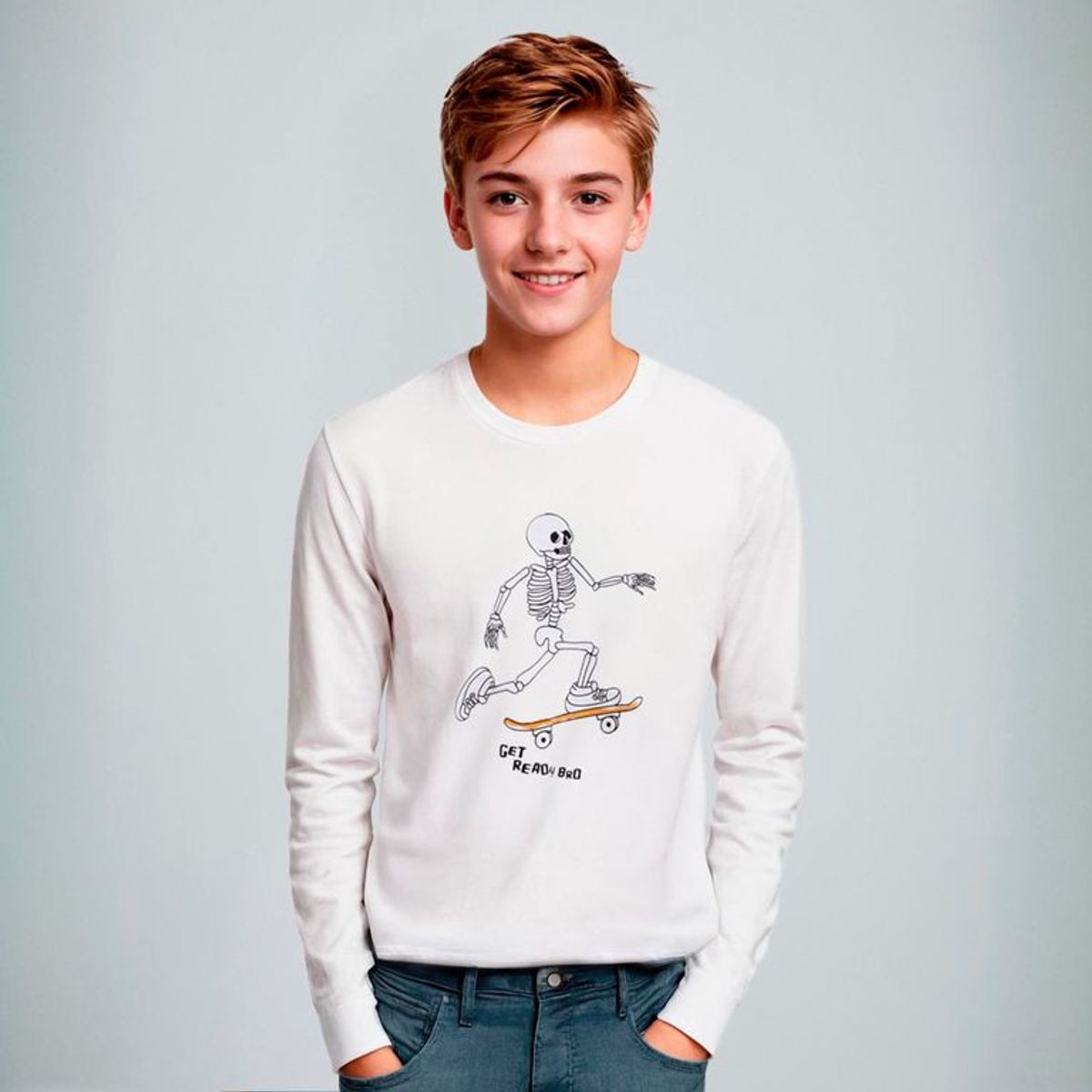 FEDERATION - Polo Federation Manga Larga Algodón Niño Estampada Casual