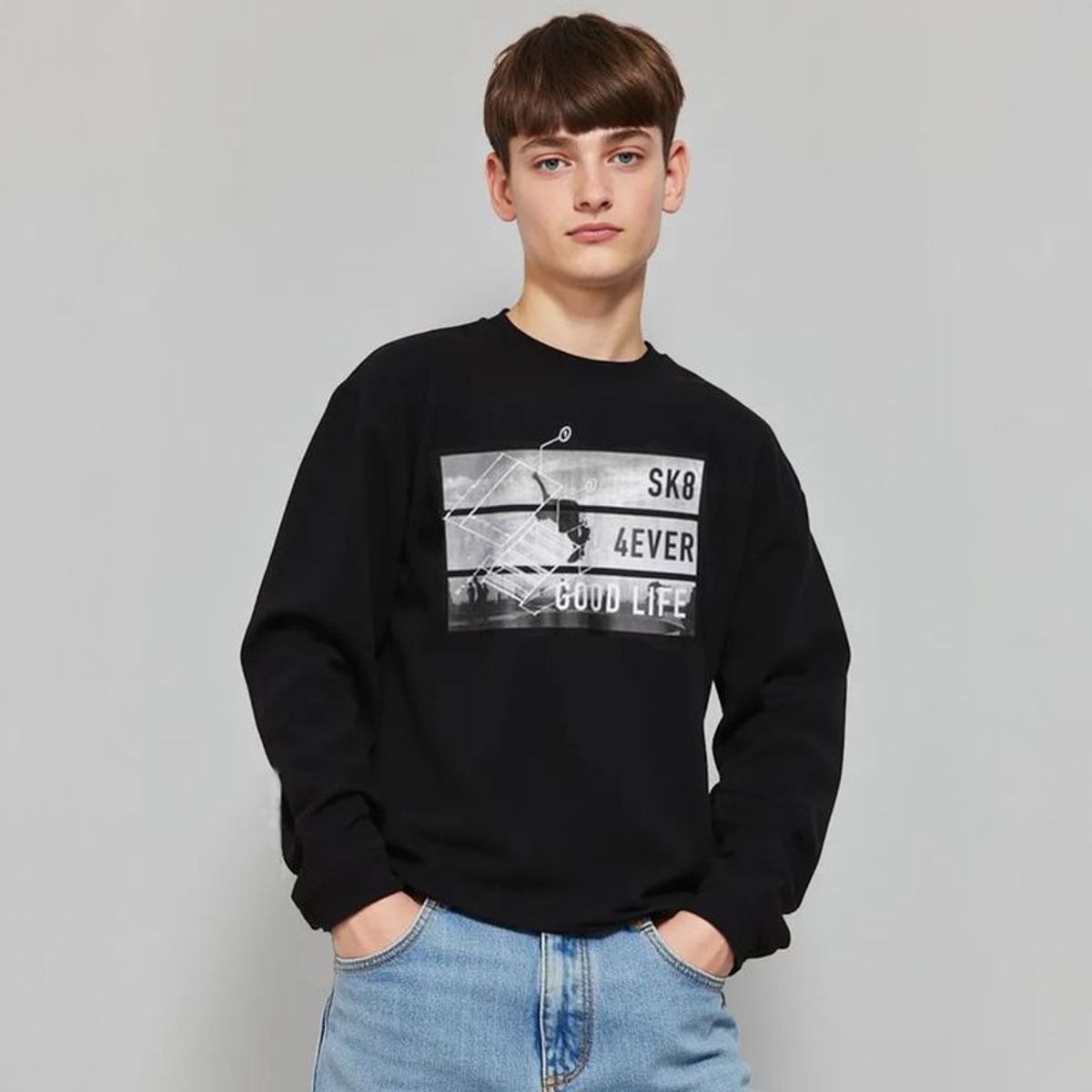 FEDERATION - Polo Federation Manga Larga Algodón Niño Estampada Casual