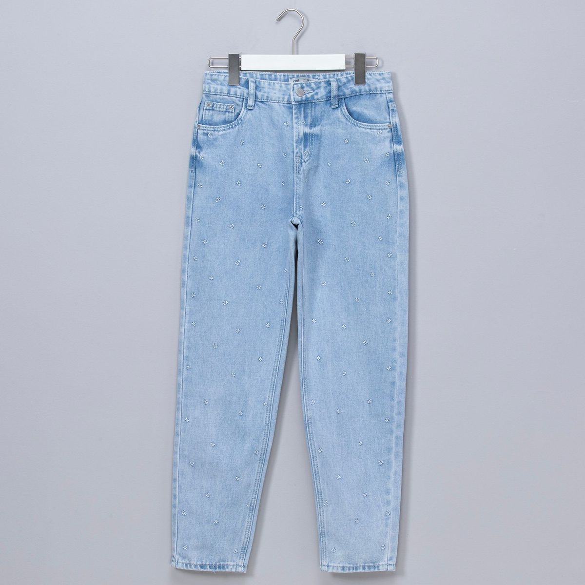 ELEVEN - Jeans Eleven Casual Fit Straight Flores Niña Algodón Poliéster