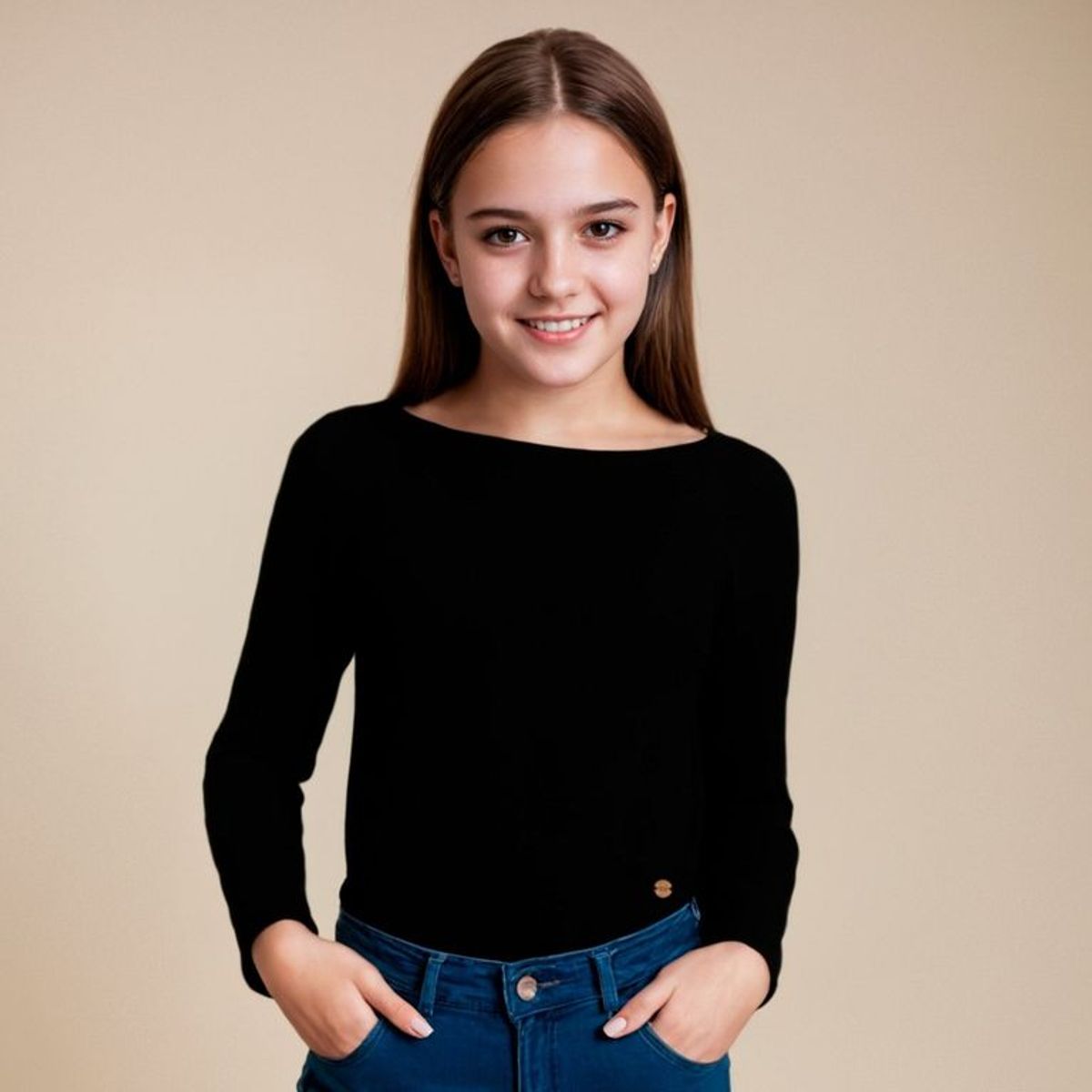 ELEVEN - Polo Eleven Casual Algodón Manga Larga Niña