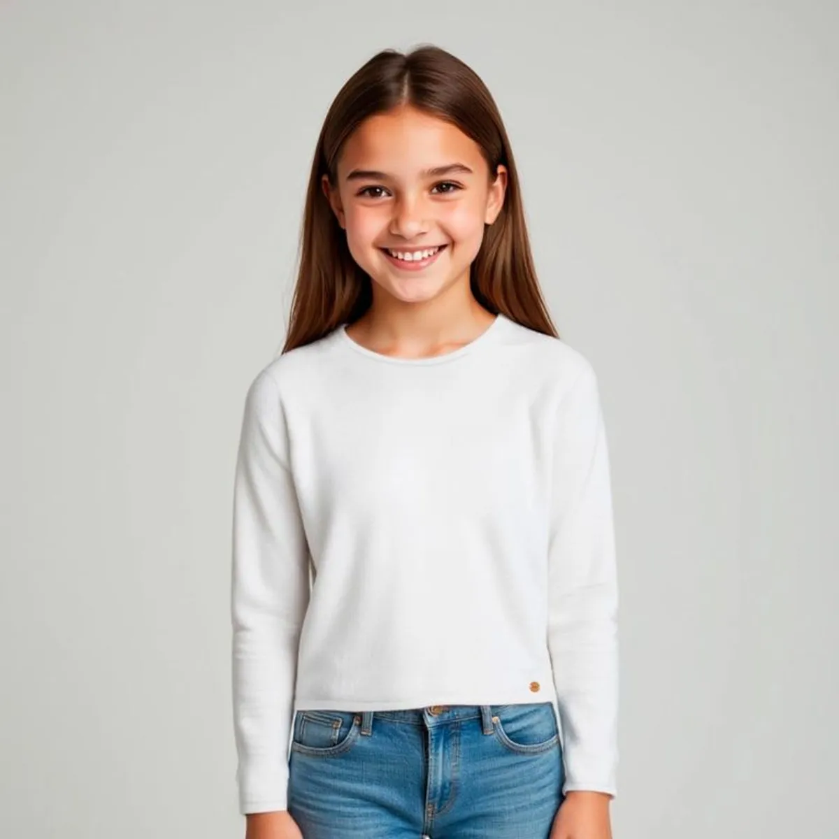 ELEVEN - Polo Eleven Casual Algodón Manga Larga Niña