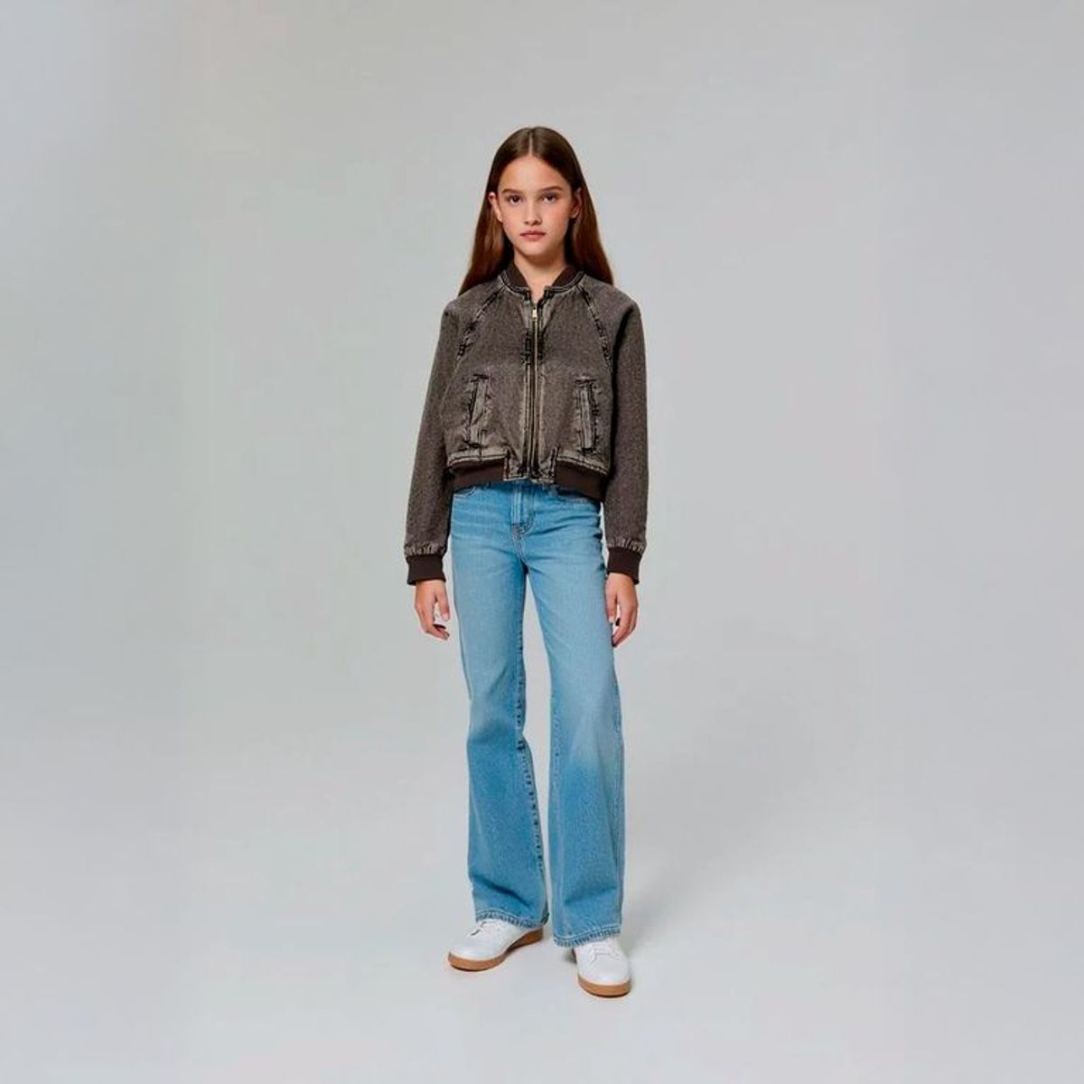 ELEVEN - Casaca Eleven Bomber Algodón Manga Larga Niña