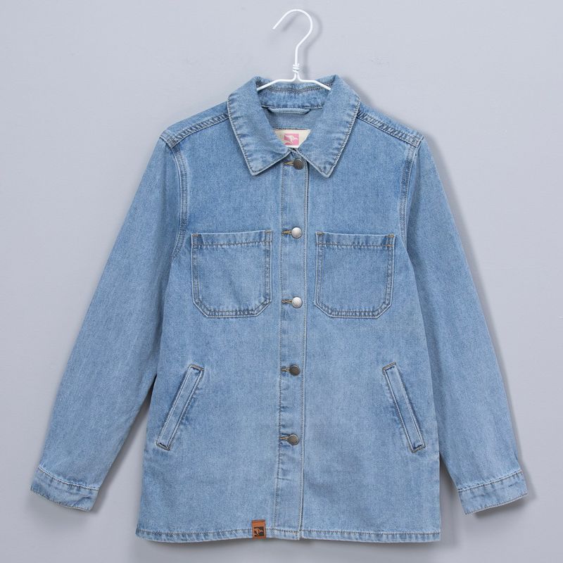 DOO AUSTRALIA - Casaca Denim Doo Australia Manga Larga Niña Algodón