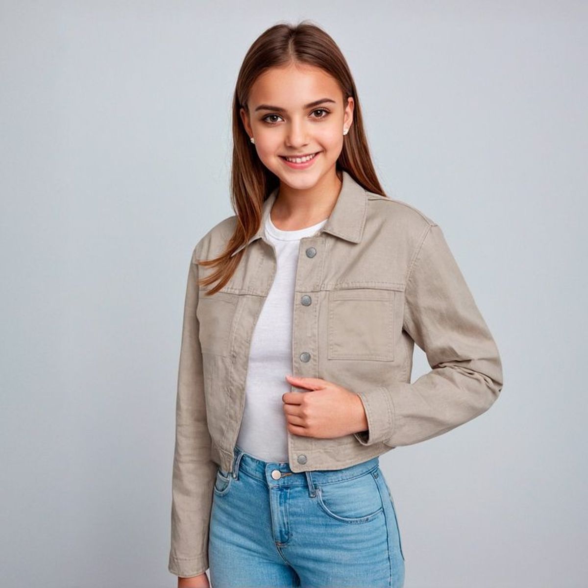 ELEVEN - Casaca Eleven Casual Niña Algodón Manga Larga