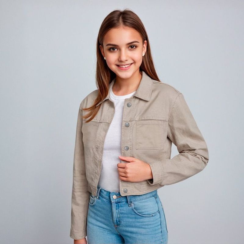 ELEVEN - Casaca Eleven Casual Niña Algodón Manga Larga