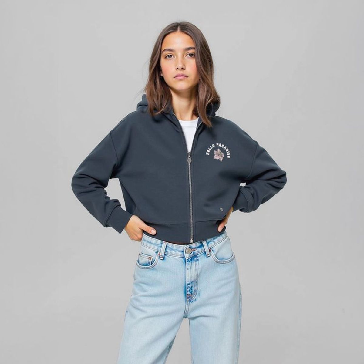 DOO AUSTRALIA - Polera Doo Australia Algodón Estampado Niña Manga Larga