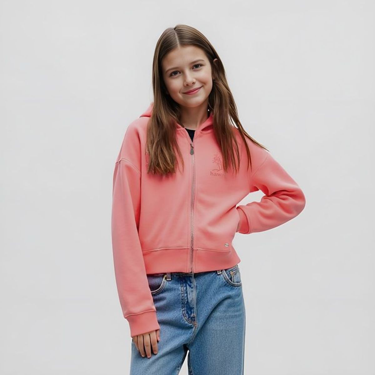 DOO AUSTRALIA - Polera Doo Australia Algodón Estampado Niña Manga Larga