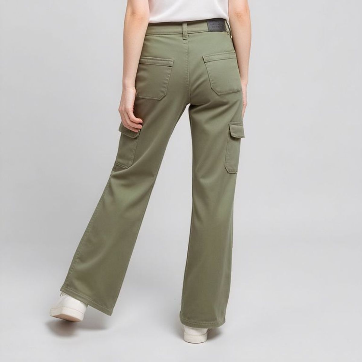 ELEVEN - Pantalón Eleven Cargo Tiro Alto Niña Algodón