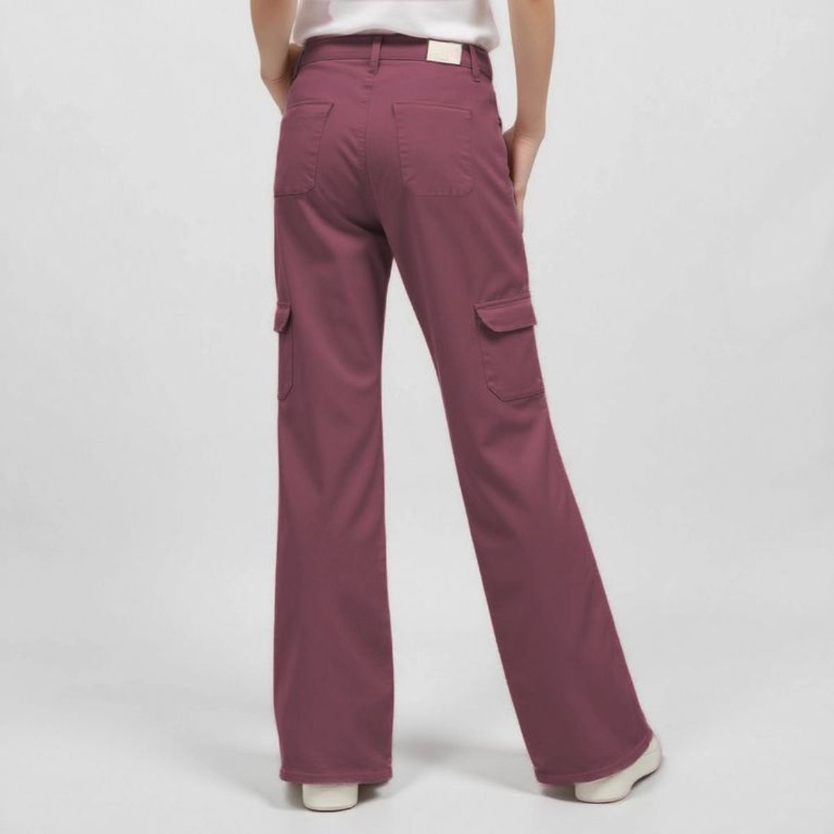 ELEVEN - Pantalón Eleven Cargo Tiro Alto Niña Algodón