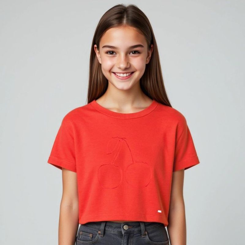 ELEVEN - Polo Eleven Algodón Estampada Manga Corta Niña