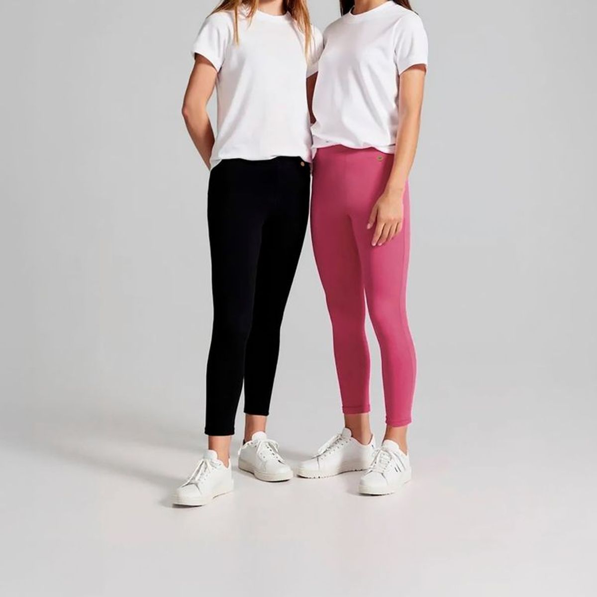 ELEVEN - Pack de 2 Leggins Eleven Niña Tiro Medio Algodón Estampado