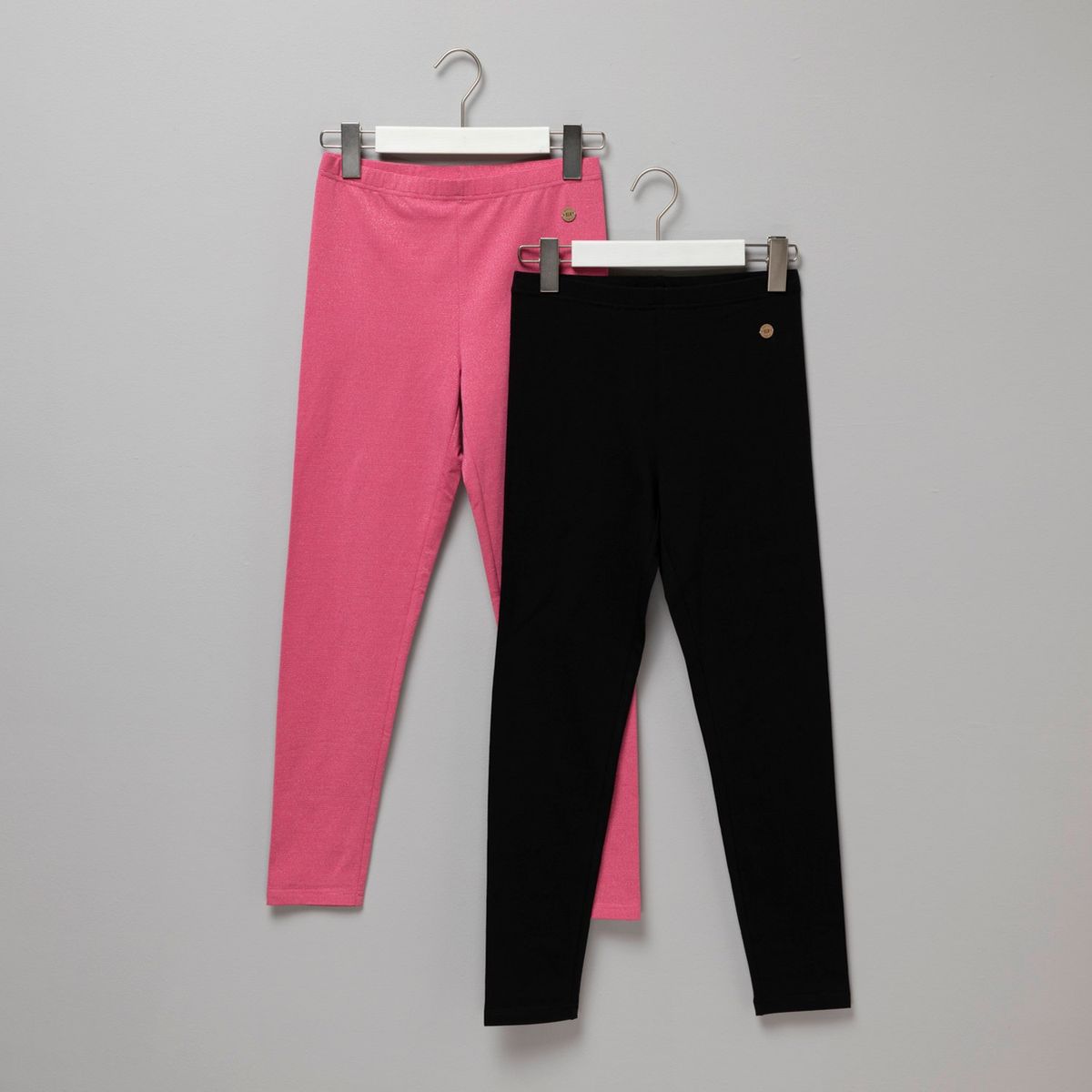 ELEVEN - Pack de 2 Leggins Eleven Niña Tiro Medio Algodón Estampado