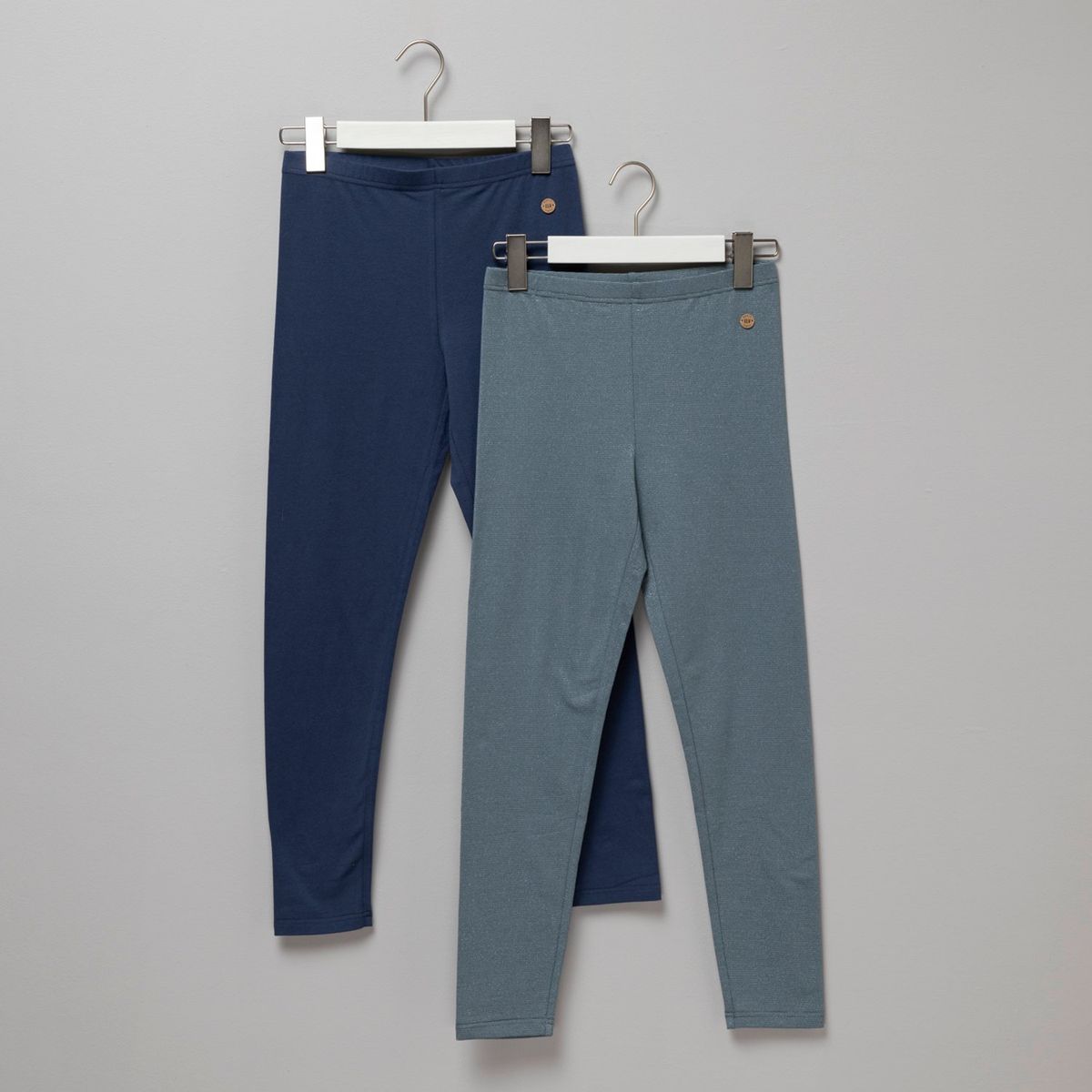 ELEVEN - Pack de 2 Leggins Eleven Niña Tiro Medio Algodón Estampado