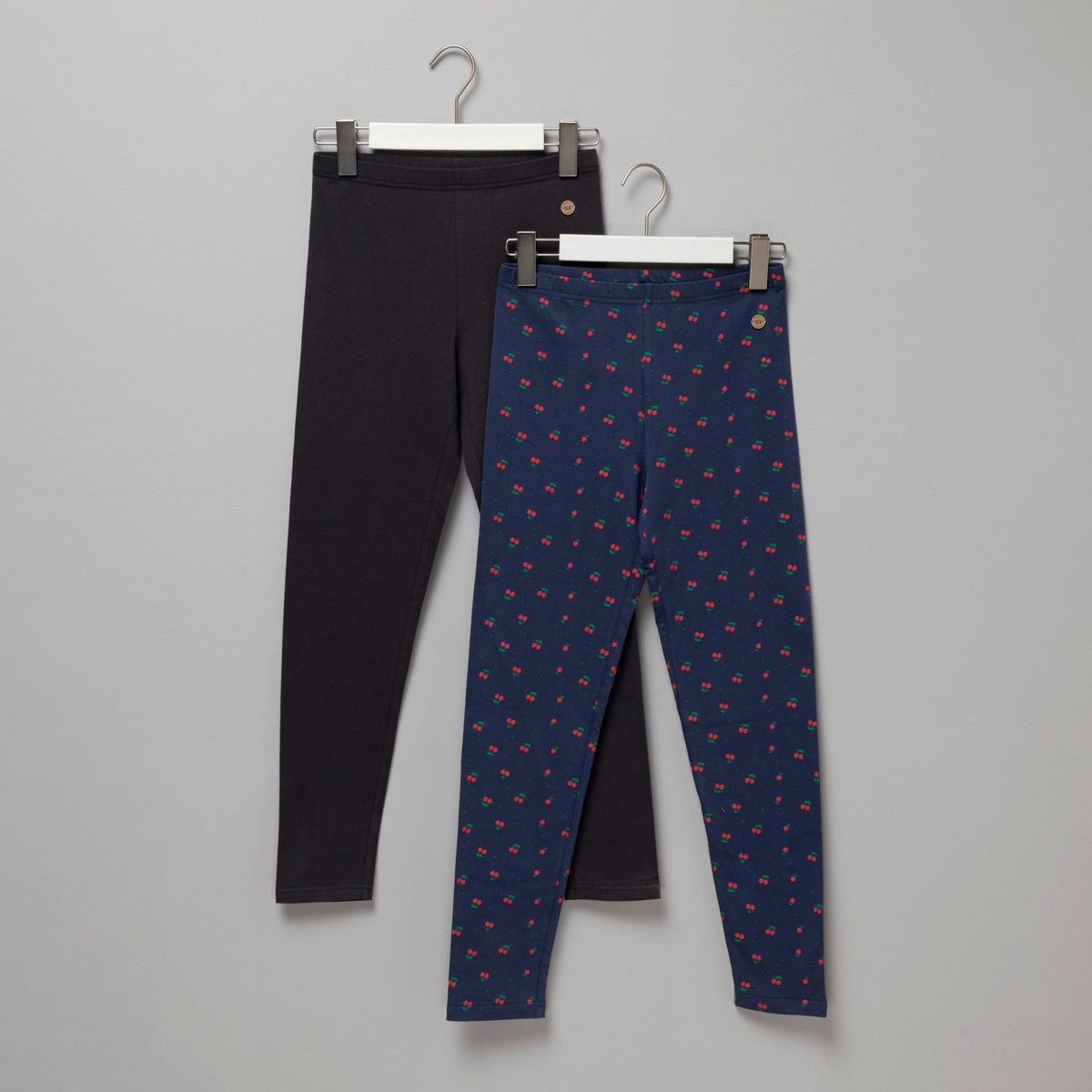 ELEVEN - Pack de 2 Leggins Eleven Niña Tiro Medio Algodón Estampado