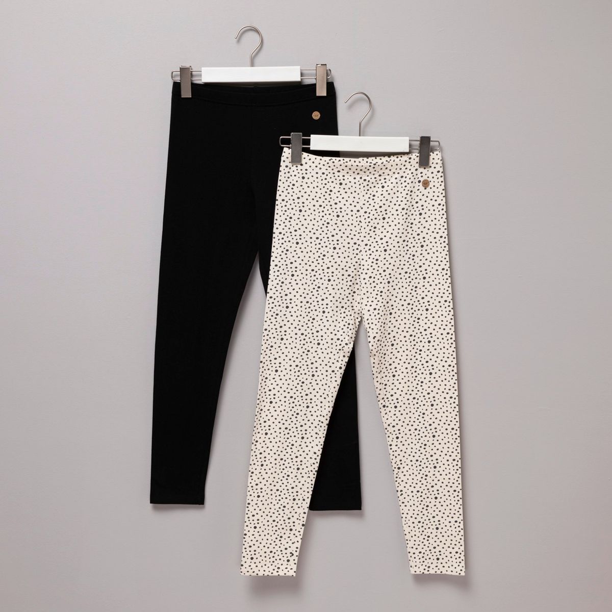 ELEVEN - Pack de 2 Leggins Eleven Niña Tiro Medio Algodón Estampado