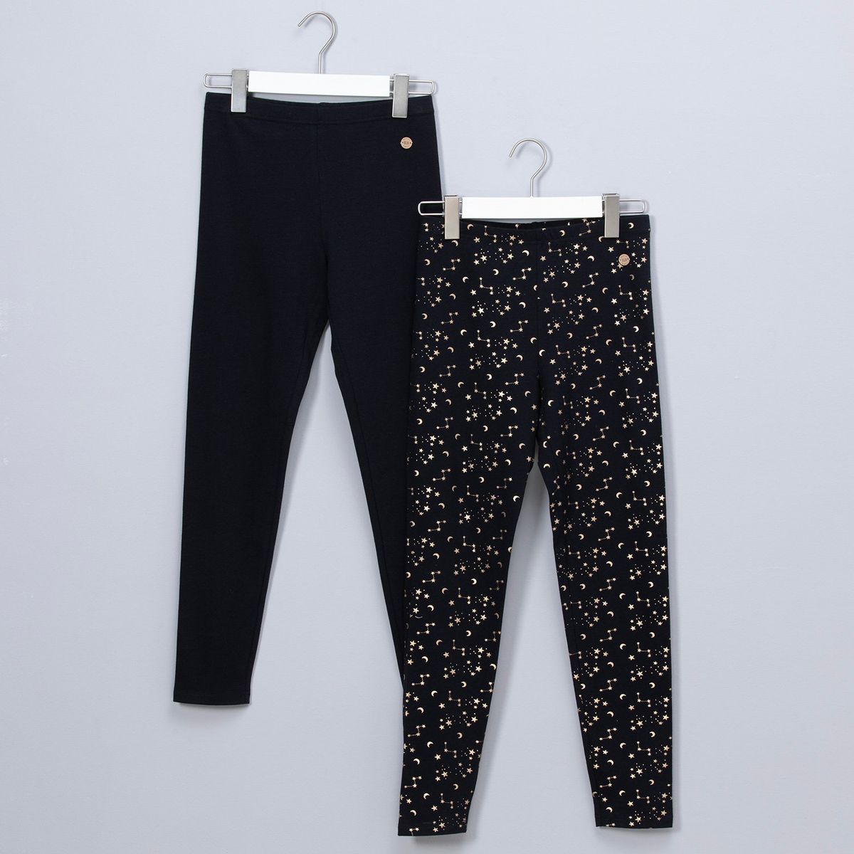 ELEVEN - Pack de 2 Leggins Eleven Niña Tiro Medio Algodón Estampado