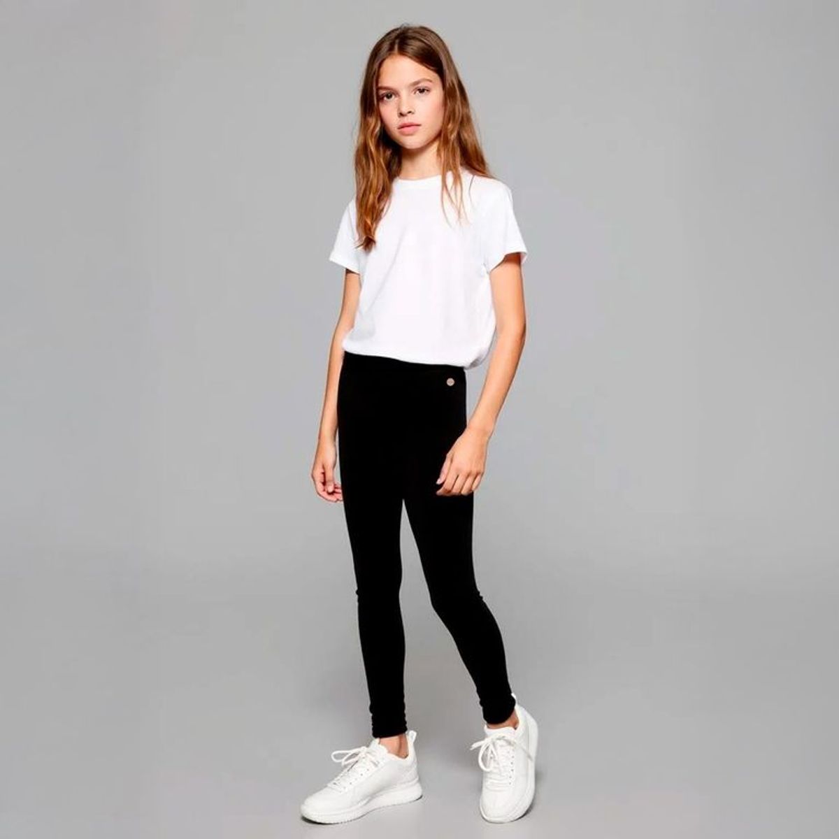 ELEVEN - Pack de 2 Leggins Eleven Niña Tiro Medio Algodón Estampado