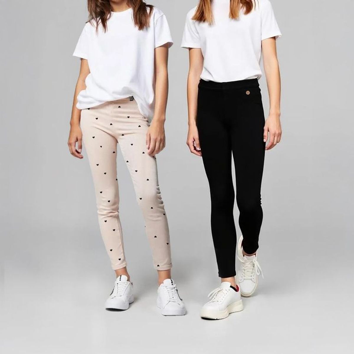 ELEVEN - Pack de 2 Leggins Eleven Niña Tiro Medio Algodón Estampado