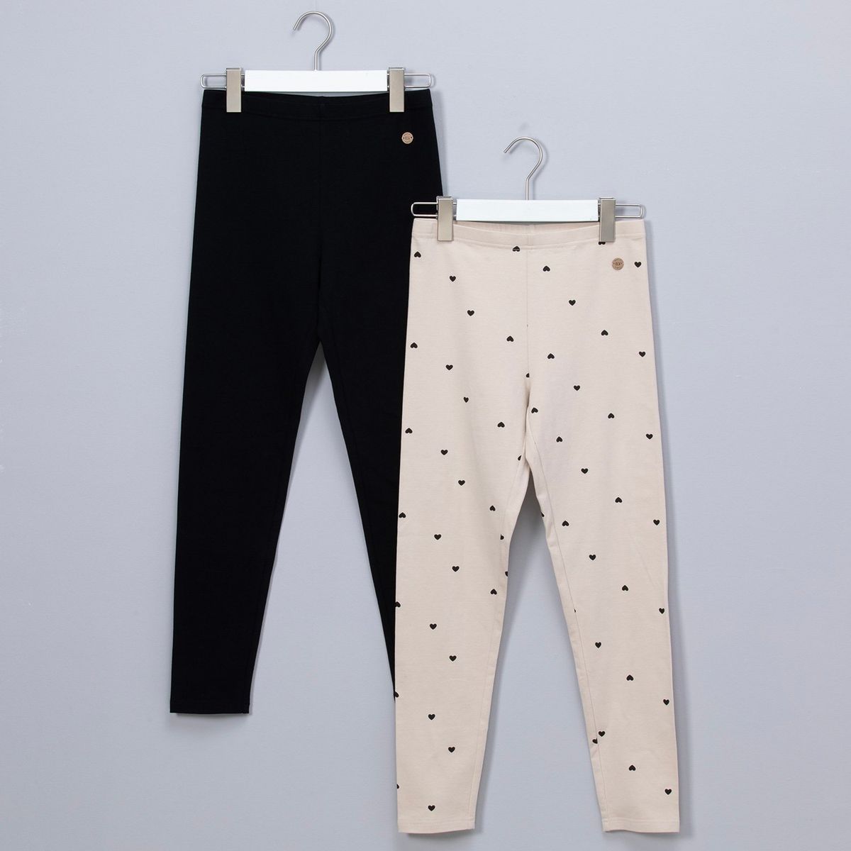 ELEVEN - Pack de 2 Leggins Eleven Niña Tiro Medio Algodón Estampado