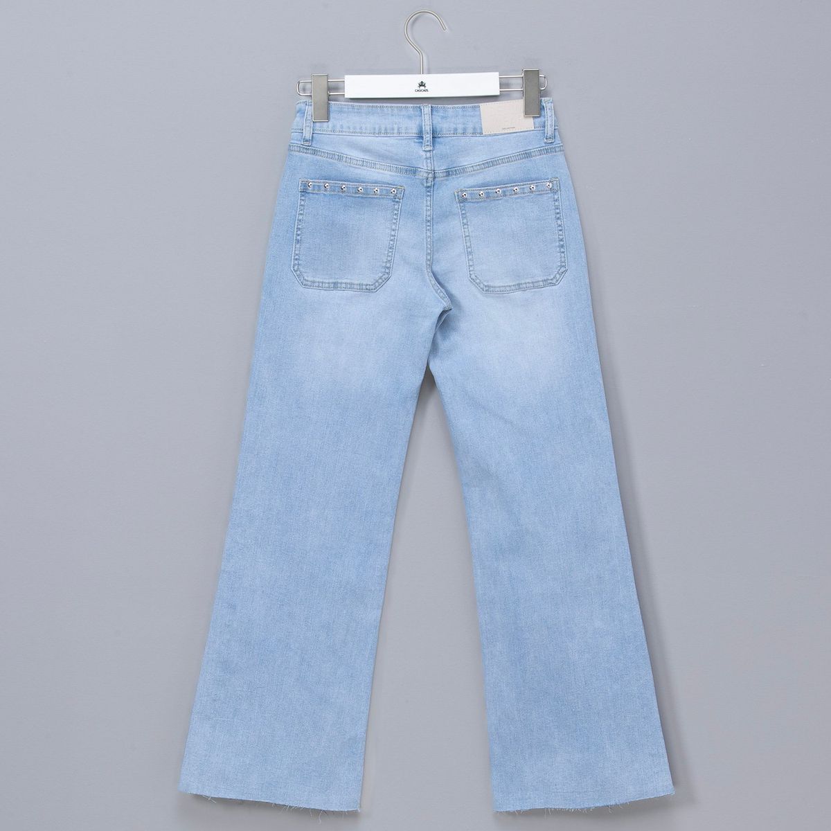 ELEVEN - Jeans Eleven Wide Leg con Tachas Niña Casual Algodón