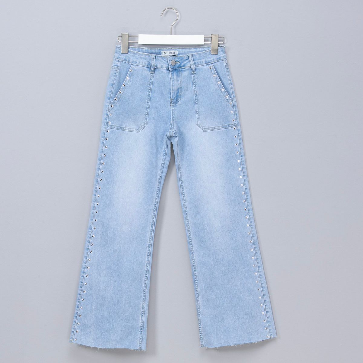 ELEVEN - Jeans Eleven Wide Leg con Tachas Niña Casual Algodón