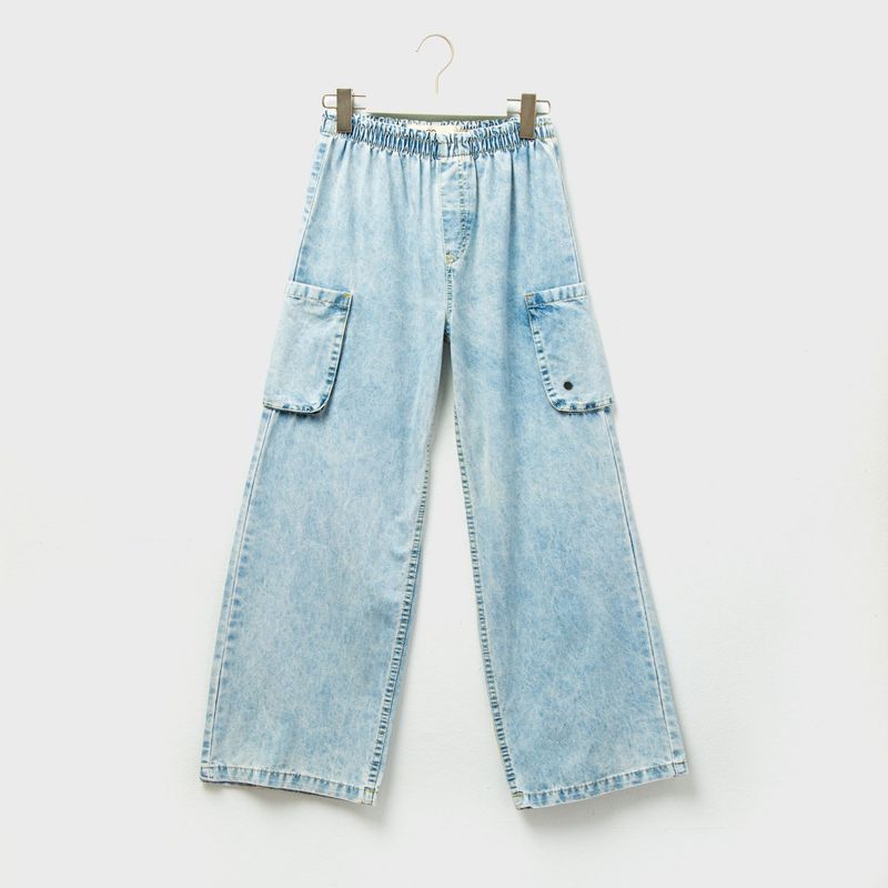 DOO AUSTRALIA - Jeans Doo Australia Cargo Algodón Niña Tiro Bajo