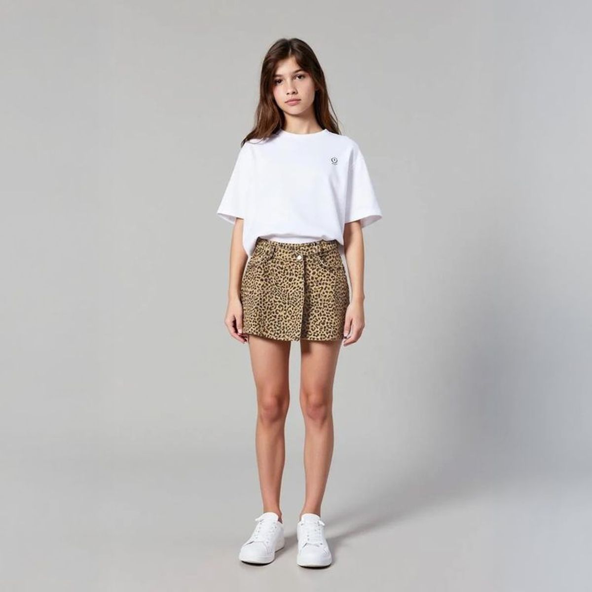 ELEVEN - Falda Eleven Casual Algodón Animal Print Niña