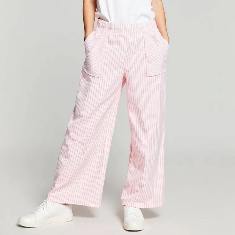 ELEVEN - Pantalón Eleven Casual Culotte Rayas Niña Poliéster Algodón