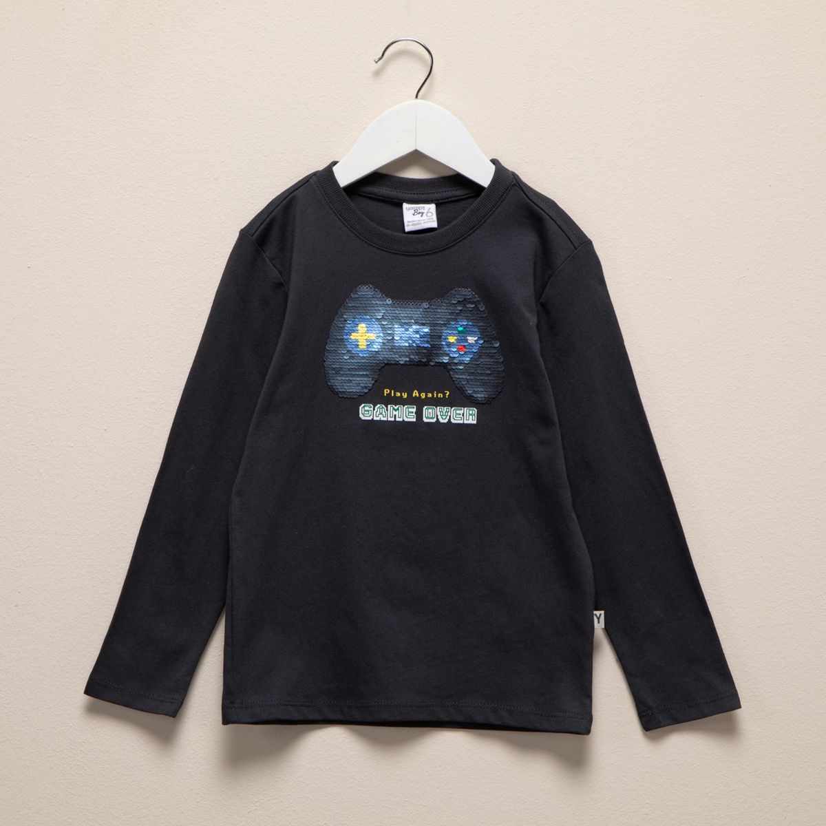 YAMP - Polo Manga Larga Yamp Algodón Estampada Niño