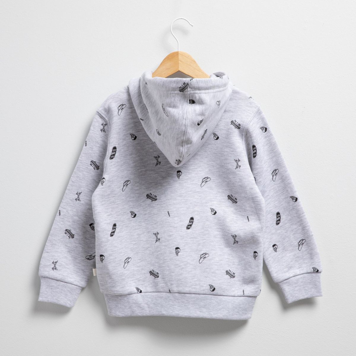 YAMP - Polera con Capucha Yamp Estampado Niño