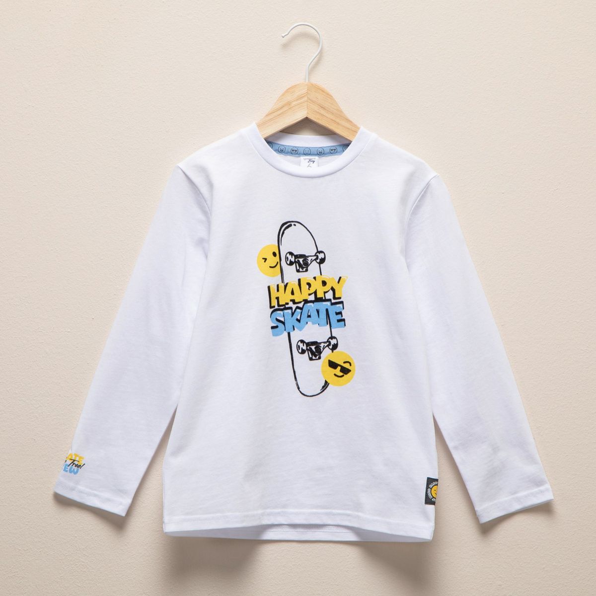 YAMP - Polo Manga Larga Algodón Estampada Niño Yamp Casual