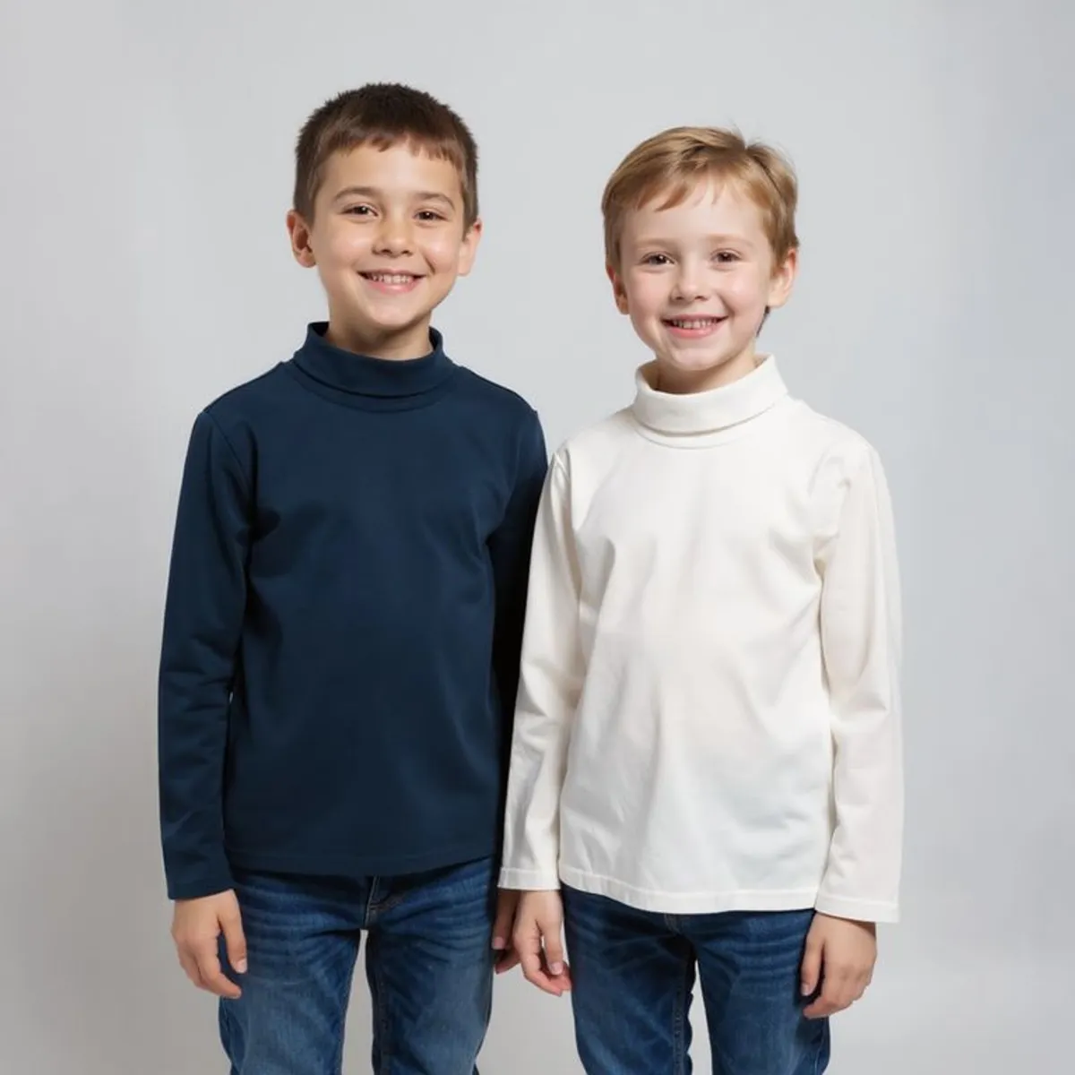 YAMP - Pack 2 Cafarena Algodón Niño Yamp Manga Larga Cuello Alto